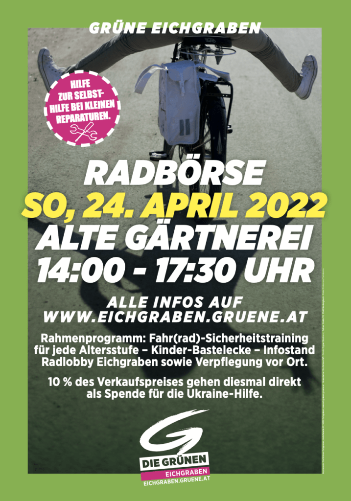 Plakat Grüne Radbörse 2022