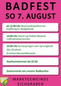Plakat Badfest August 2022