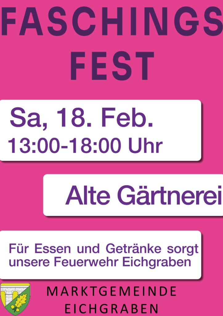 Plakat Faschingsfest