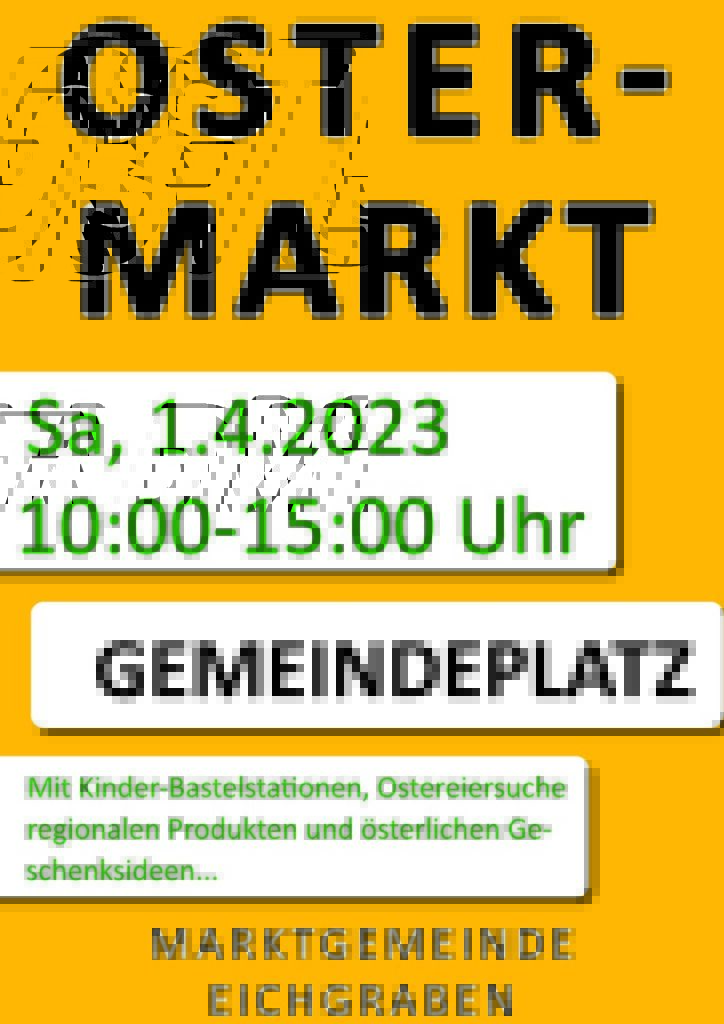Plakat Ostermarkt 2023