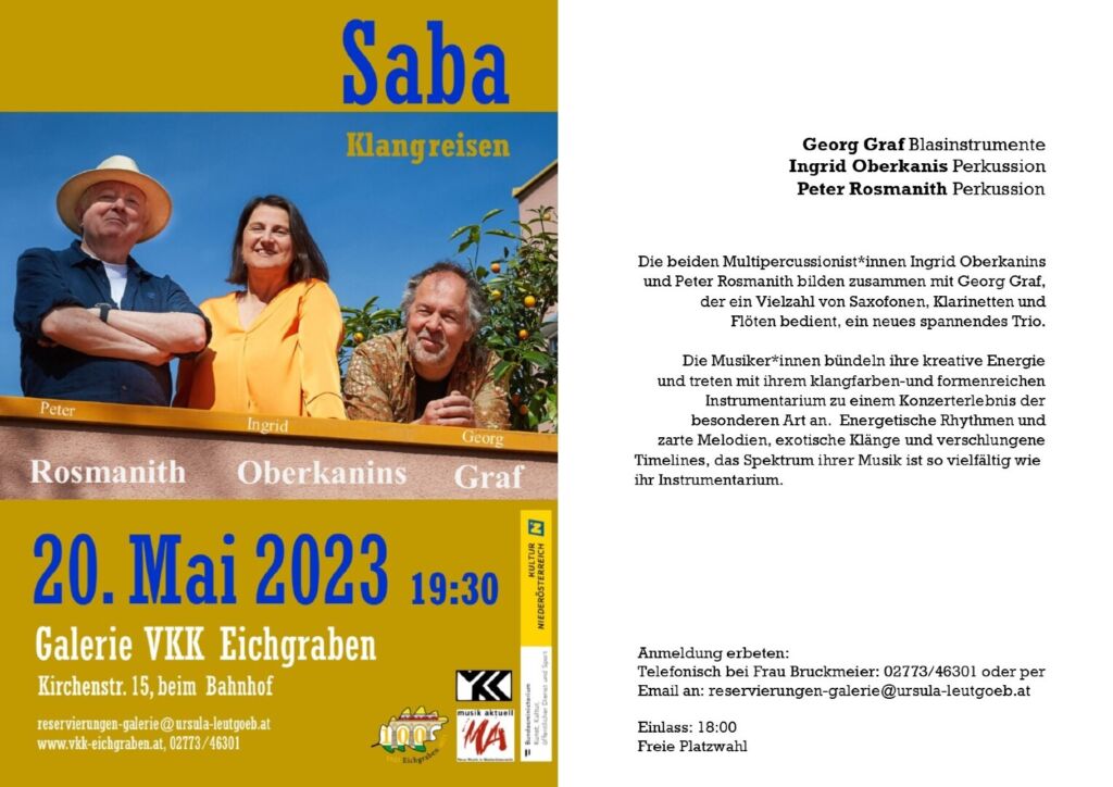 Konzert Saba – Klangreisen Mai 23 VKK
