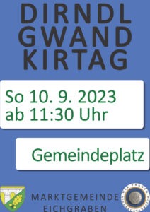 Plakat Dirndlgwandtag 2023