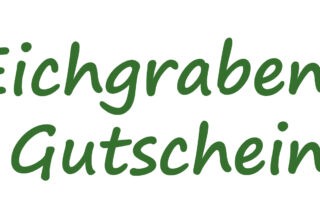 Schriftzug Gutschein