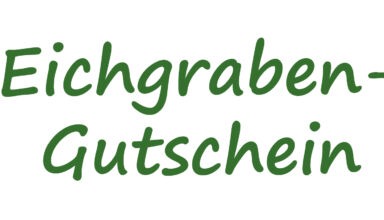 Schriftzug Gutschein