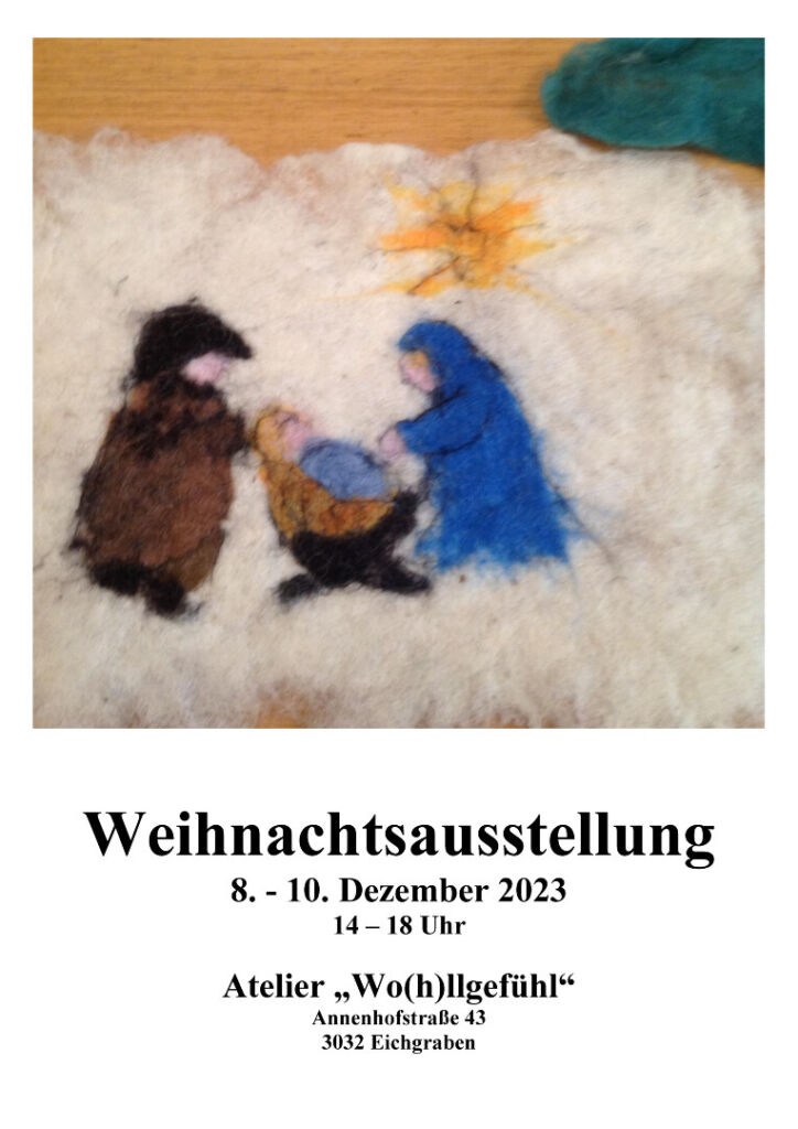 Weihnachtsausstellung Wollgeführl 2023