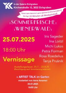 Einladung Sommerfrische Wienerwald Vernissage Inkl. Artist Talk