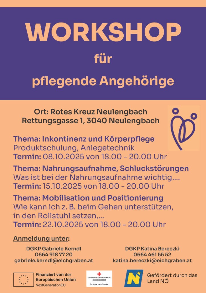 Workshop Pflegende Angehörige