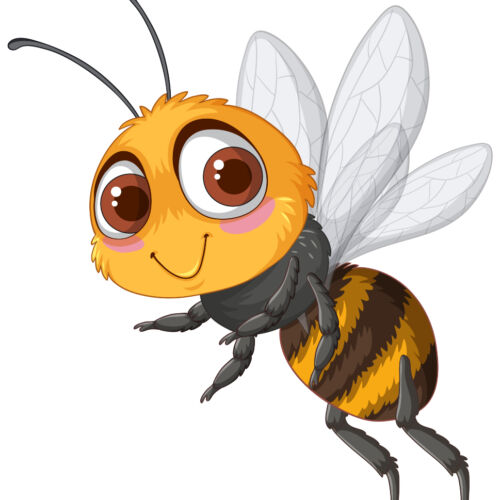Cute Cartoon Bee Illustration
